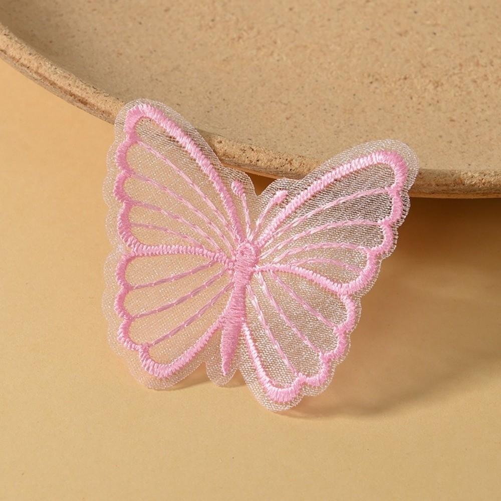 Dreamy Embroidered Mesh Butterfly DIY Handmade Sewing Craft Decoration  for Clothes Decor