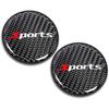 Car Cup Holder Coaster, 2 PCS Carbon Fiber Non-Slip Embedded Coasters, Universal 2.75 Inch Cup Holder ert Coaster Pad, Non-Slip Bottle Pad Embedded