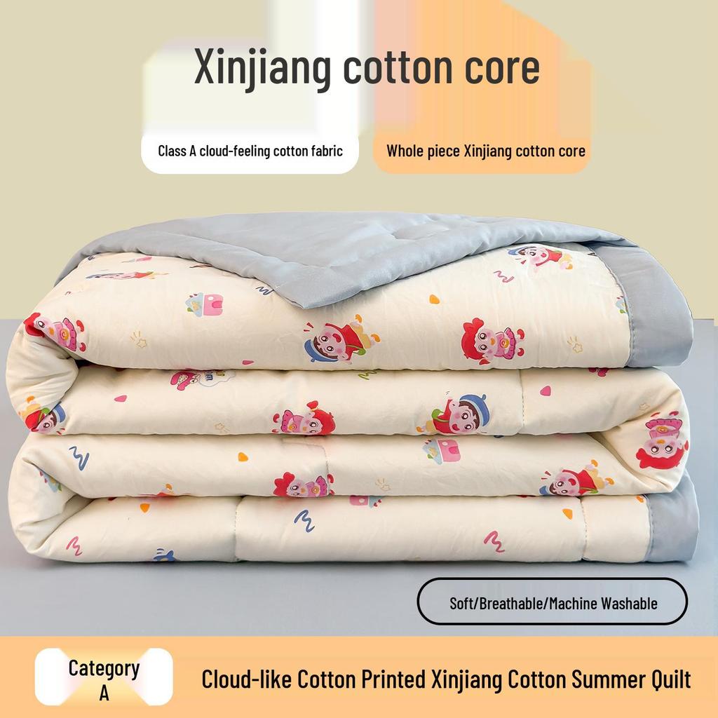 All-Season Machine Washable Children's Summer Quilt - Suitable for Air Conditioning and Home Use