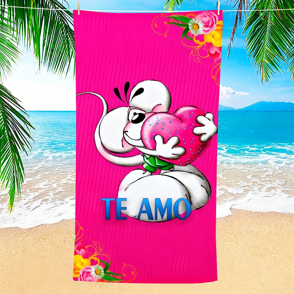 Cartoon Diddl Mouse Soft Pool Gift for Travel Gym Shower Camping Quick Dry Sports Large Beach Towel