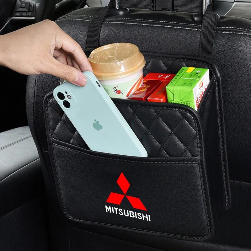 gzbf5 Car Seat Back Organizer for Mitsubishi Outlander Lancer ASX Multi Pocket Storage Bag Hanging Organizer Auto Interior Accessories