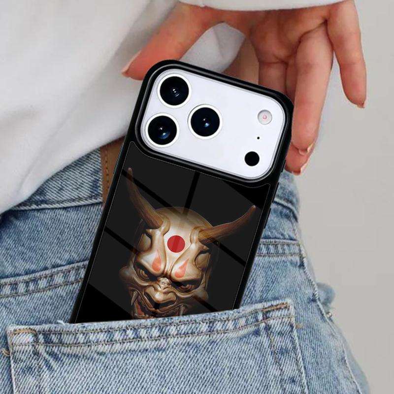 Hannya Demon Oni Phone Case for iPhone 16e 15 14 13 12 17 Pro Max Plus Air 17pro Cover Coque