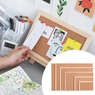 Wood Cork Display Panel Soft Memo Bulletin Board Photo Wall Letter Message Boards  Office School