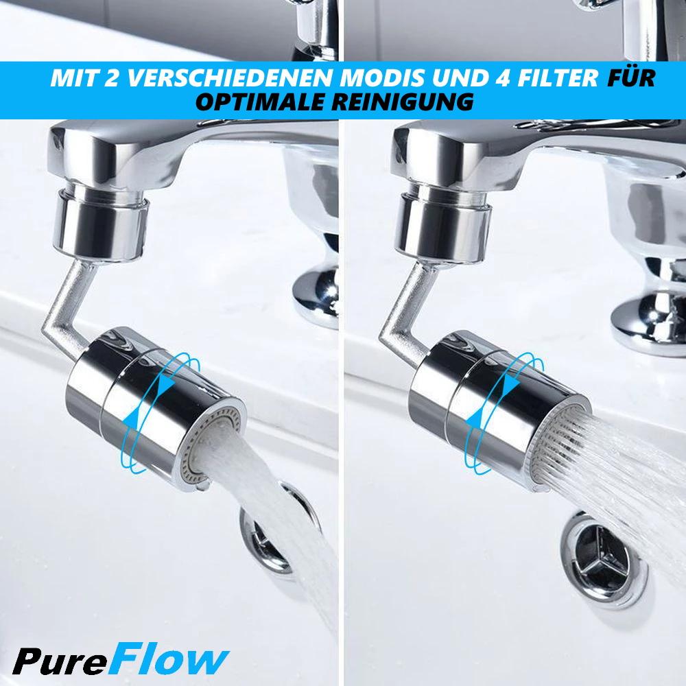 PureFlow Universal Spray Filter Swivel Shower Faucet Attachment 720° Shower