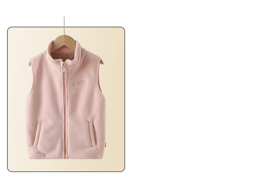 Children's Fleece-Lined Winter Vest for Boys and Girls - Warm School Uniform Outerwear.