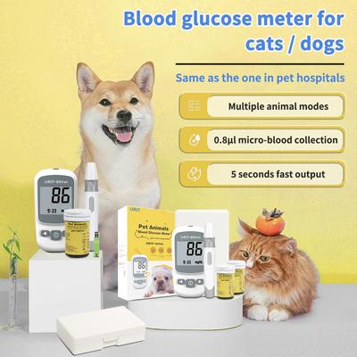 Precise Protection, Worry-free Pet Care - Pet Blood Glucose Meter with 50 Test Strips