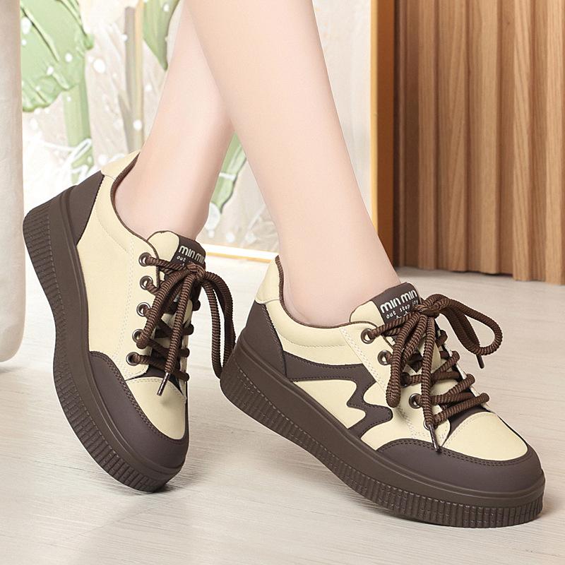 

Женские осенне-зимние туфли на толстой подошве с нескользящей подошвой из бархатистого хлопка, удобная спортивная повседневная обувь с мягкой подошвой 40 хаки