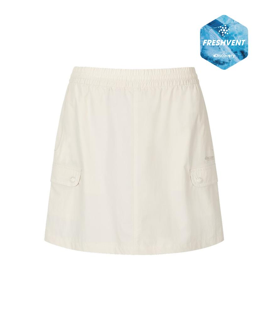 DISCOVERY EXPEDITION Women'S Freshvent Lightweight Woven Training Skirt (D/Ivory)