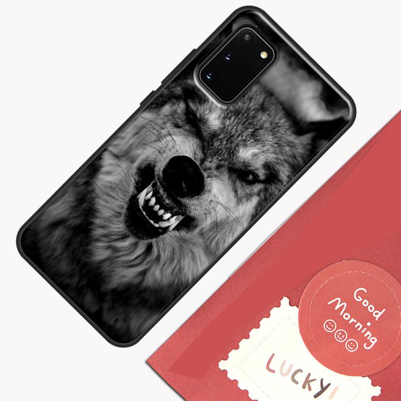 Animal Wolf Howling Phone Case For Samsung Galaxy S24 S26 Ultra S20 S21 S22 S23 S25 Plus S10 S25 FE Cover Shell