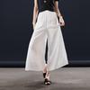 SOFSIL Women's High-Waist Wide-Leg Cropped Casual Pants