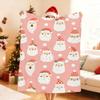 M Merry Christmas Santa Claus Blanket For Soft Throw Blanket for Picnic Bed Sofa Home Bedroom Cozy Warm Comfortable