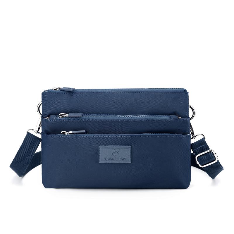 Crossbody bag women's large-capacity multi-layer shoulder bag simple versatile anti-splashing bag