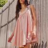 Women's Summer Sleeveless Mini Dress Adjustable Strap Casual Loose A-Line Swing Sundress Beach Vacation Outfits