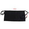 Cooking Tool Polyester Waist Apron Waterproof with 3 Pockets Half Apron Black Antifouling Server Apron Restaurant