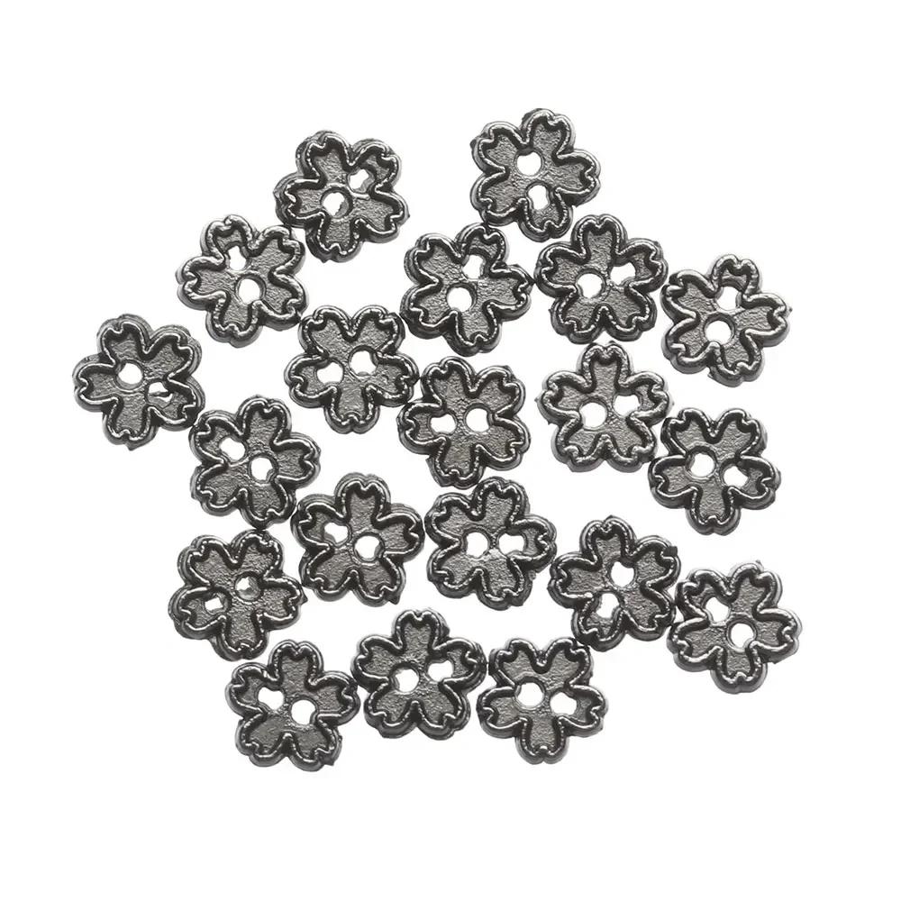 20Pcs 4mm Mini Buttons Flower Shape Metal Buckle Doll Clothes Buckles DIY Sewing Material Dolls Clothing Accessorie
