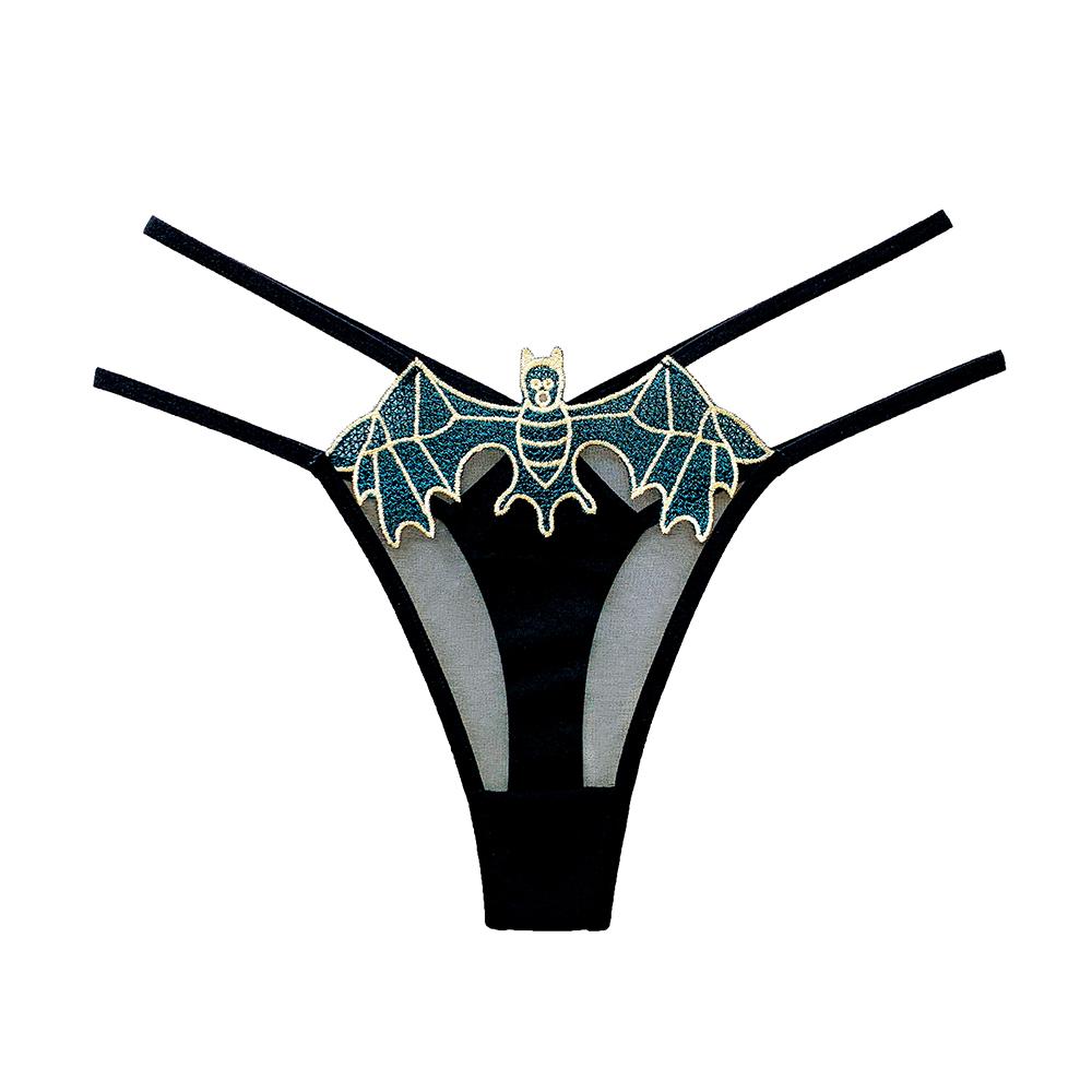 Damen Tangas mit Blumenmuster, Höschen für Frauen, T-Back, G-String, Spitze, niedrige Taille, Bikini-Slip, transparente Mädchen-Dessous