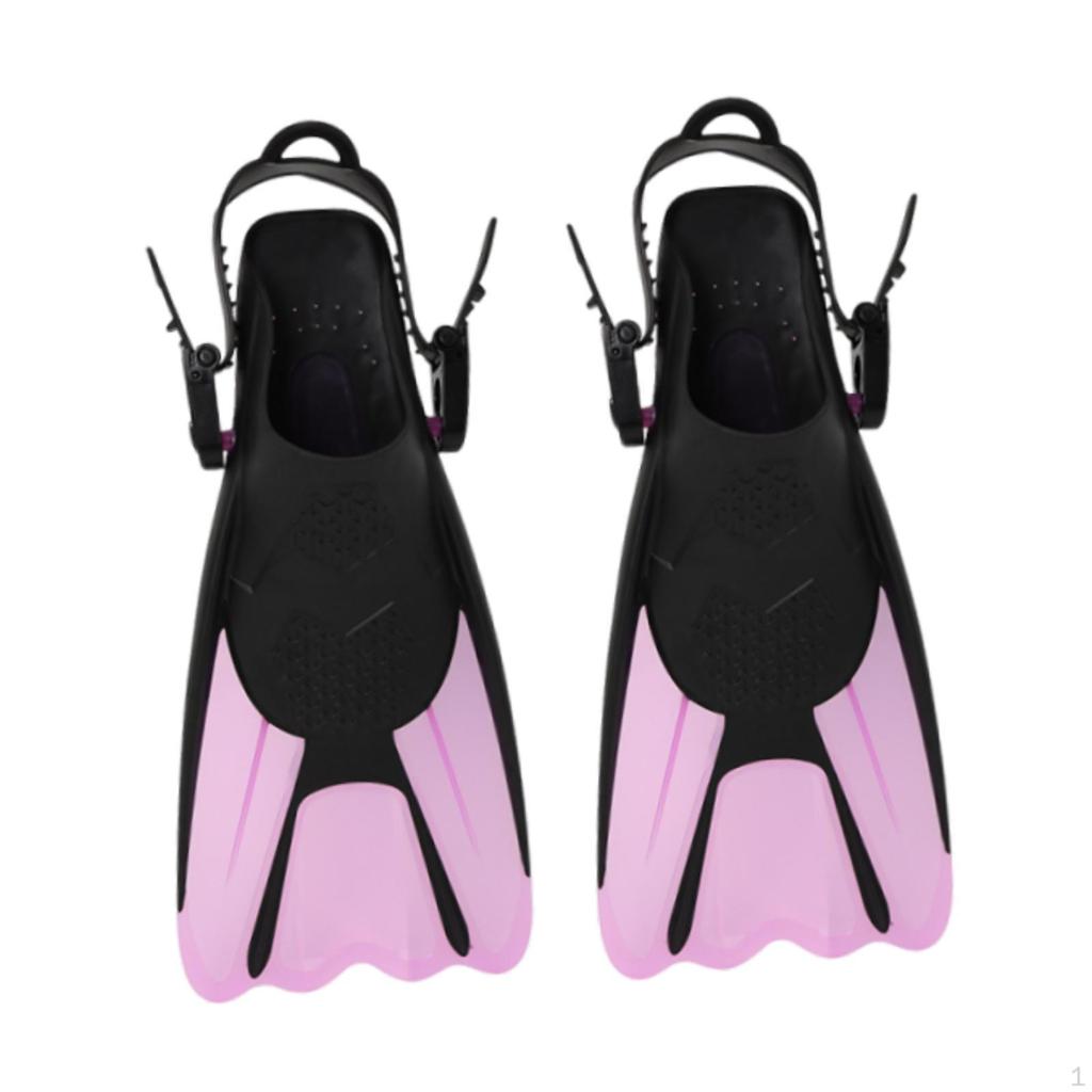 Set of Diving Fins, Swimming Snorkeling Training Fins with Lightweight Silicone Material
