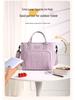Large Capacity Insulated Lunch Bag with Crossbody Strap