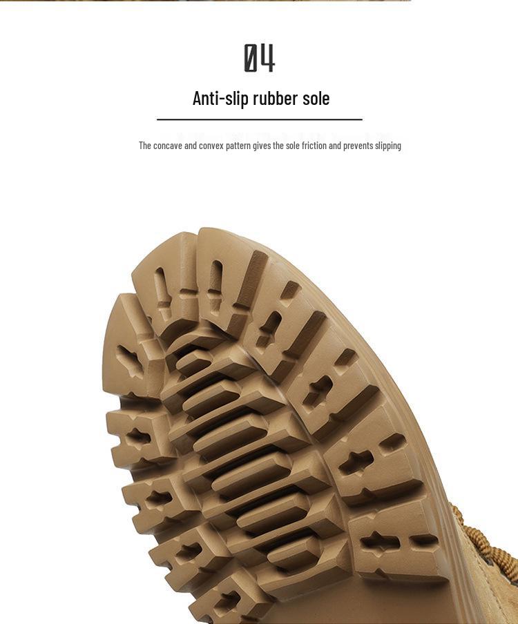 Pánské podzimní zimní vysoké boty z pravé kůže, britský styl, plyšové, venkovní, žluté pracovní boty