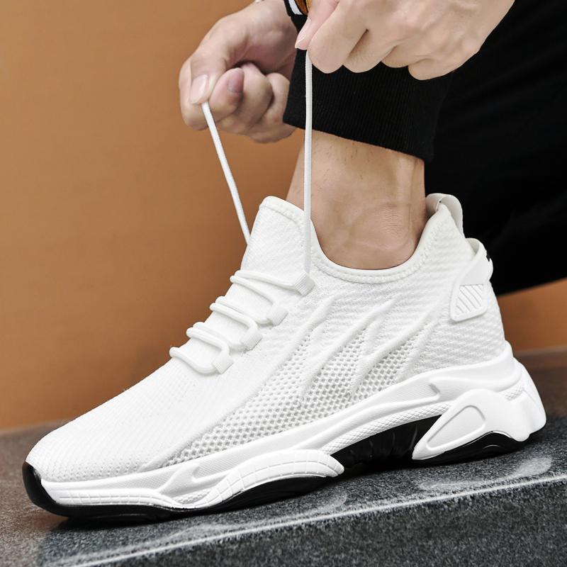 Hidden 8cm Mesh Man Elevator Shoes Men Casual Sports Sneakers Summer Breathable Height Increasing Shoes Male Taller Lifting