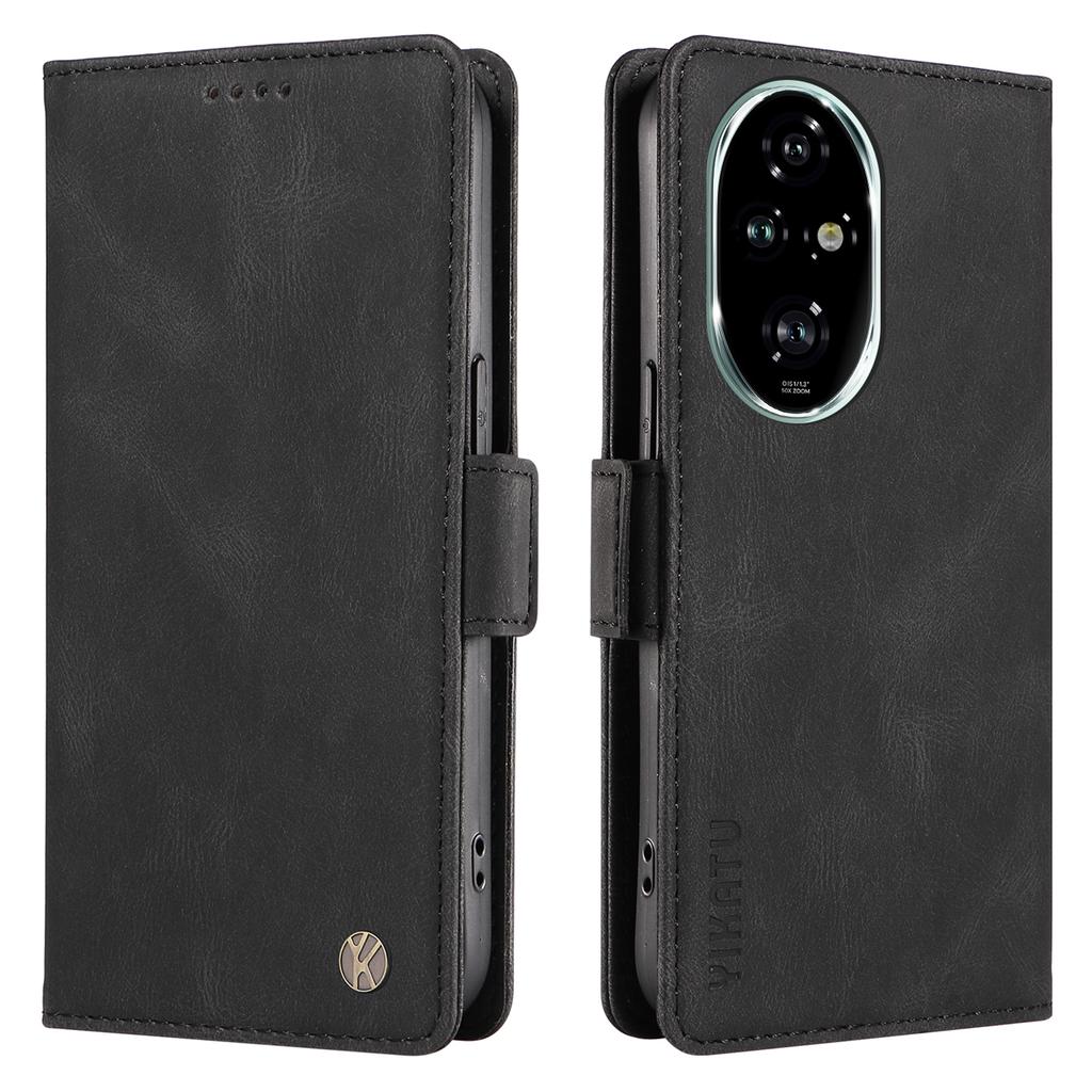 YIKATU YK-005 For Honor 200 Pro 5G Case Leather Wallet Phone Cover Magnetic Clasps