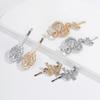 Silver Gold Chinese Style Headwear Female Hair Accessories Dragon Shape Hairpin Metal Hair Clip