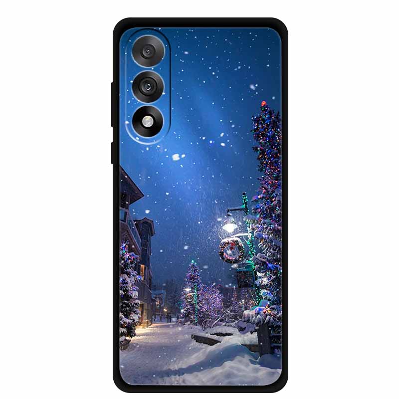 Christmas Phone Cases For OnePlus Nord 5 5G Case Shockproof Silicone Soft Black Cover Christmas Tree for 1+ Nord 5 5G Back Cover
