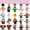 Wholesale Plush Toy Hand Puppet Cartoon Animal Doll With Movable Mouth Interactive Toy For Kindergarten And Parent-child Interaction 25cm Tall