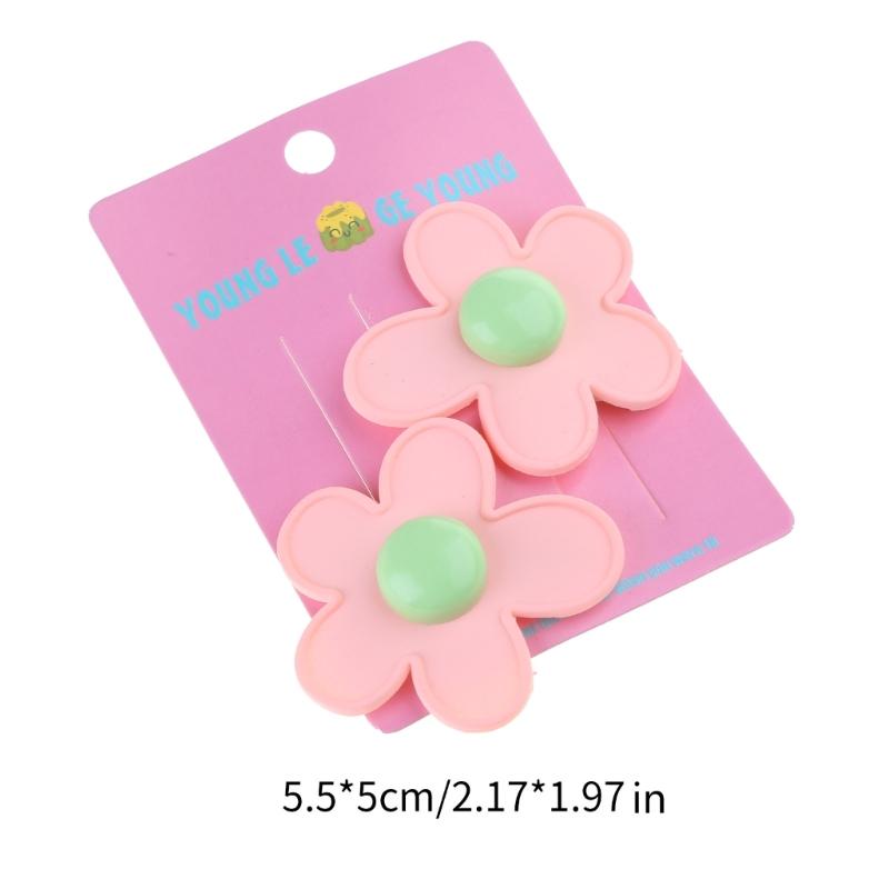 Flower Barrettes Babies Hair Clip Hair Barrette Hair Accessories Girl Headwear Acrylic Material Hair Pins for Children