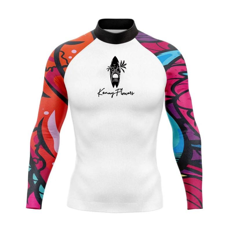 Vīriešu rash guard peldēšanas krekls ar