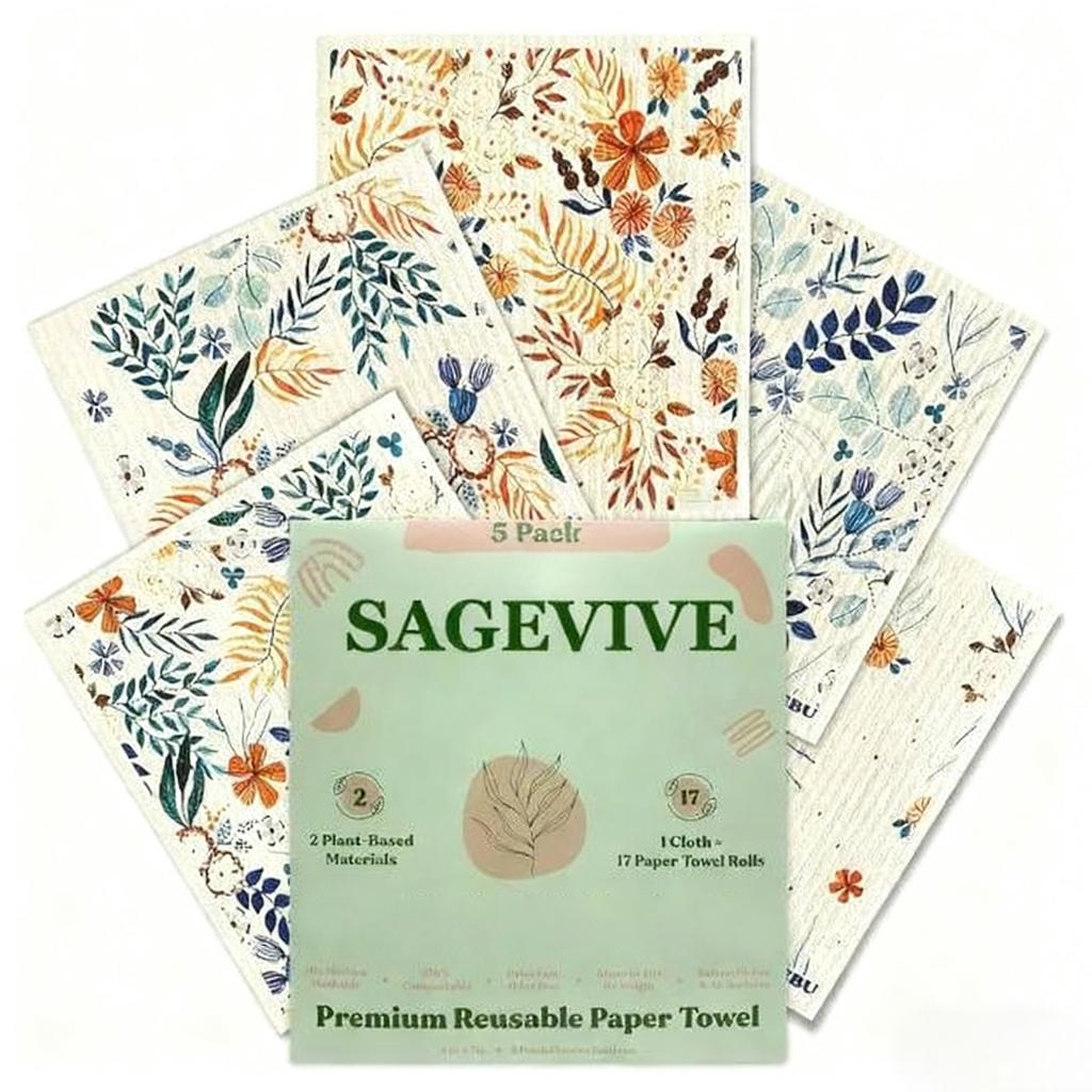 5 Pcs Kitchen Dish Cleaning Cloths, Reusable Wash Cloths, Absorbent & Quick Dry, Perfect For Daily Kitchen Cleaning Tasks