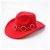 Popular chain accessories Western cowboy hat peach heart top versatile cowboy hat fashion trend new cowboy hat