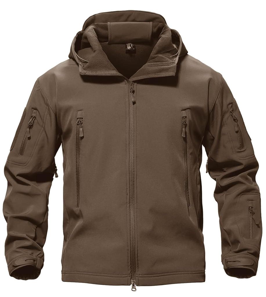 TACVASEN Tactical Plus American Casual Fleece Cold Weather Size 2XL Men's Jacket, Size, Jacket, Mountaineering, Jacket, Warm, Water-Repellent,