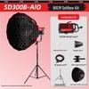 GVM SD300B-AIO Bi-color LED Video Light with 90CM Softbox