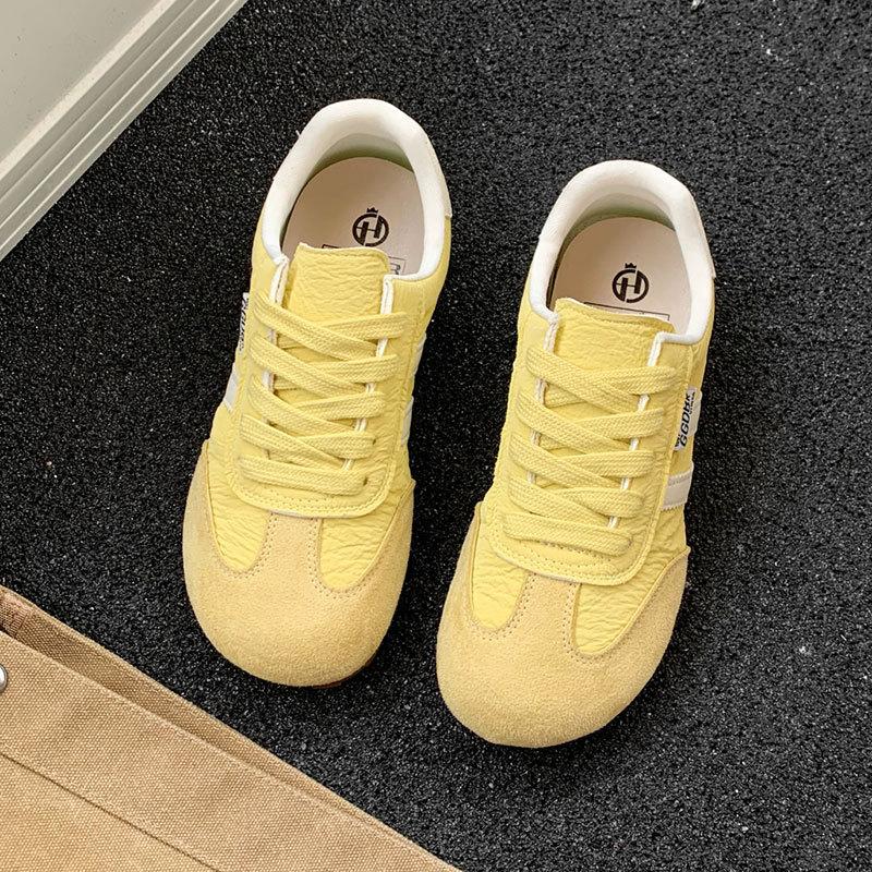Yellow Forrest Gump Training Shoes  Shoes New Spring and Summer Flat-bottomed Versatile Little White Sports and Leisure Board Shoes