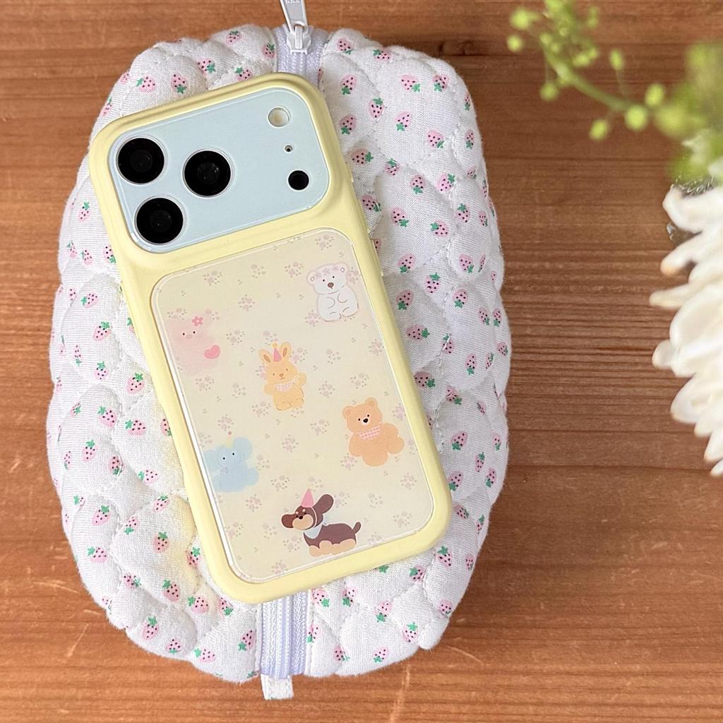 Cartoon Window Animal iPhone 15 Pro/Max Anti-Fall Case