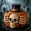 Halloween Pumpkin Candy Jar for Treats and Party Decor