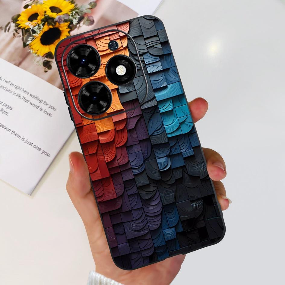 For Tecno Spark 20C Case Spark 20 Pro Cover Popular Flower Butterfly Clear Silicone Phone Cases For Tecno Spark 20 Spark20 Funda