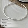 Cui Yan S925 Sterling Silver Korean Twist Bracelet for Women - Simple, Versatile, Open Cuff Design.