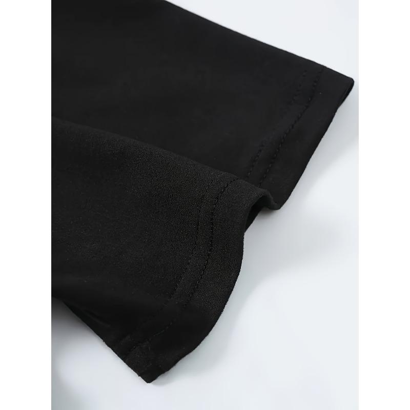 European Sizes Men's "I Eat Cement" Curse Humor T-Shirt with Cat - Funny Swearing Design, Quirky Novelty Gift, Round Neck Short Sleeve Casual Shirt