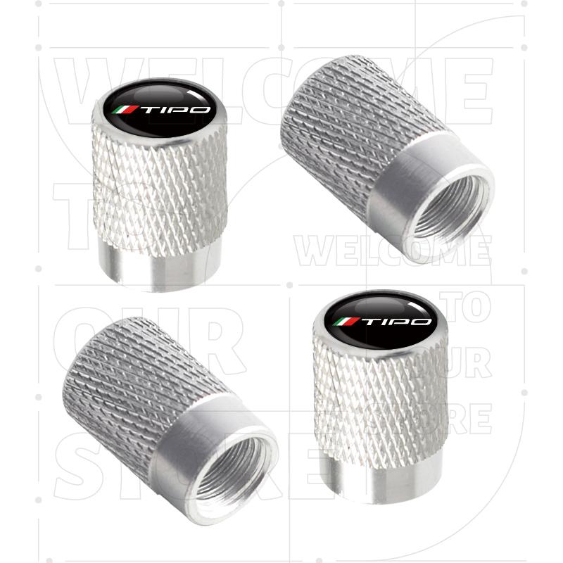 Für Panda Punto Tipo Italienische Flagge Abarth LOGO 4 Stück Auto Rad Reifen Ventil Aluminium Kappen Reifenventil Kappen Luftstaub Wasserdicht