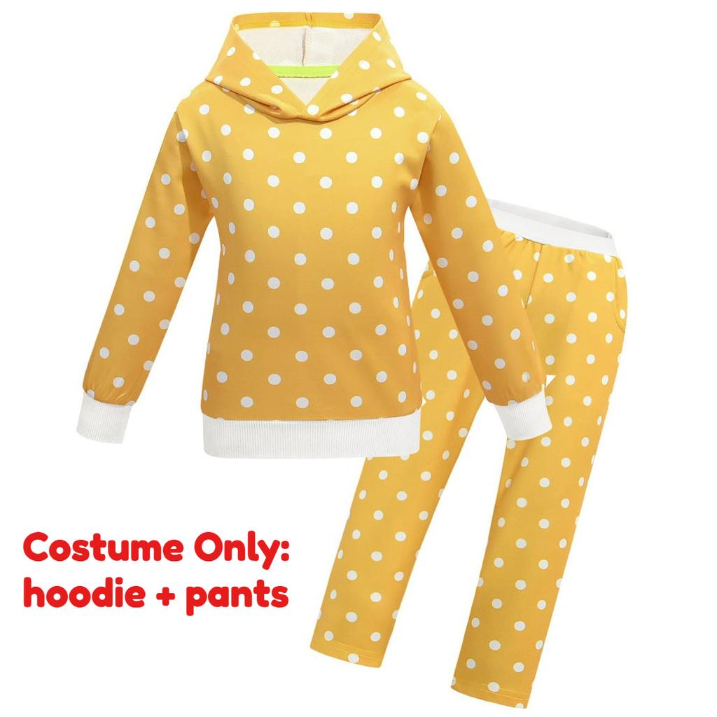 Toy Gabby Cosplay Dress Costume Beast Kingdom Gaby Yellow Dresses Hoodie Kids Story Pants Girls Sweater Cartoon Woody Fancy