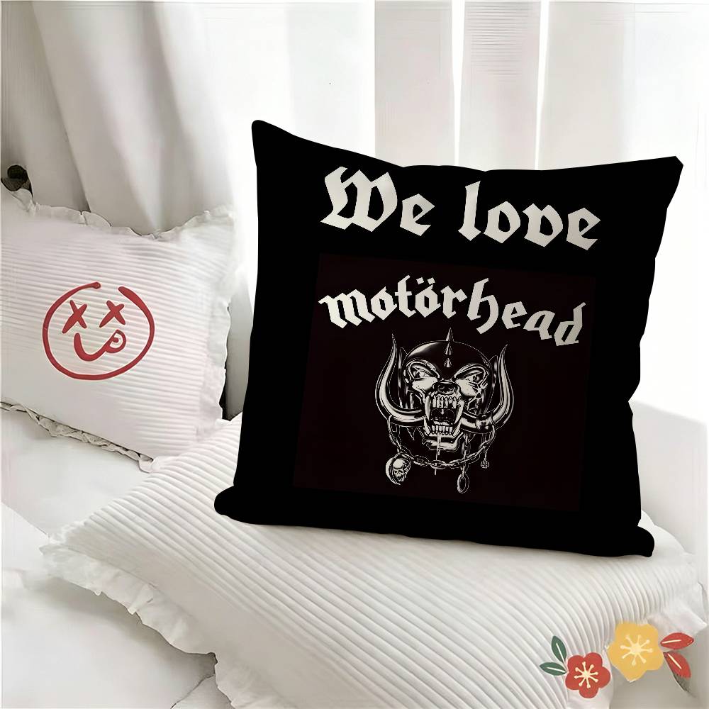 pc Singer Mmotorhead Anmie Pillow Case Fashion Square Pillowcase Bedroom Sofa Room Ins Decoration Leisure