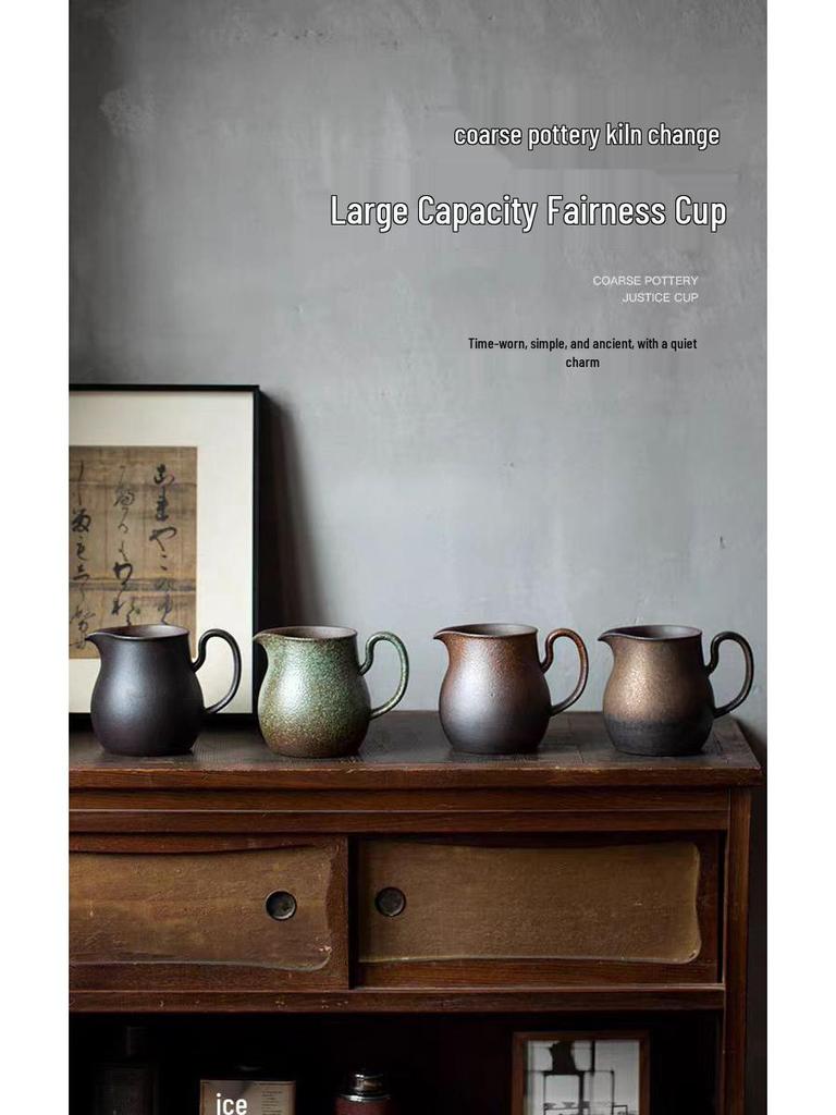 Fırın Değişimi Seramik Filtre Fincanlı Retro Seramik Pour Over Kahve Demleme Seti