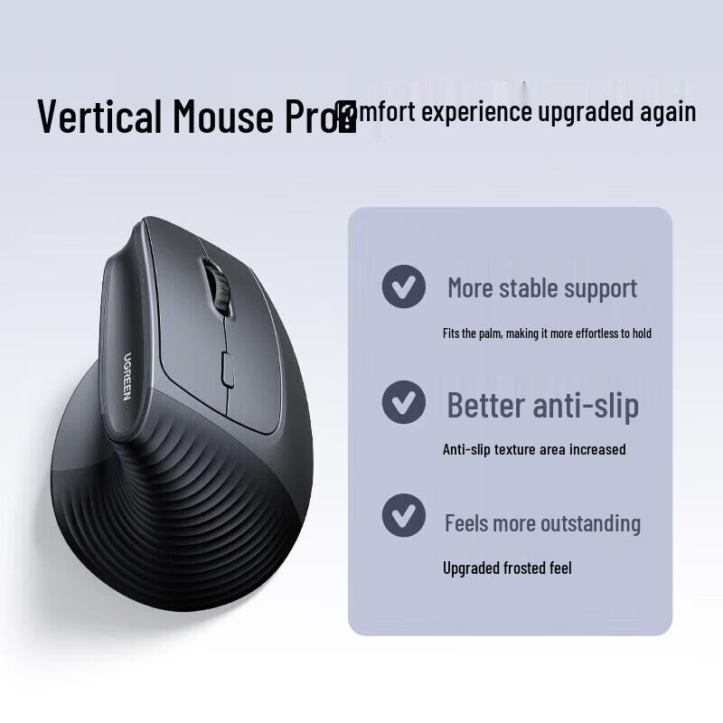 Ugreen M571P Dual Mode Vertical Wireless Silent Mouse
