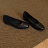 French soft retro light mouth flat-soled single shoes female temperament versatile skirt not tired feet commuting soft soles heightening single shoe