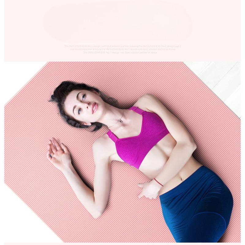 Covoraș de yoga îngroșat, anti-alunecare, lărgit, adulți, bărbați și femei, fitness, yoga, 185, culoare uni, covoraș de yoga Nbr