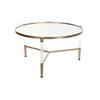 Table D'appoint - Glamour - Métal Et Acrylique - Blanc