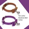 Cute Pet Dog Bowknot Bells Puppy Collar Kitten Necklace Chain Toys Adjustable