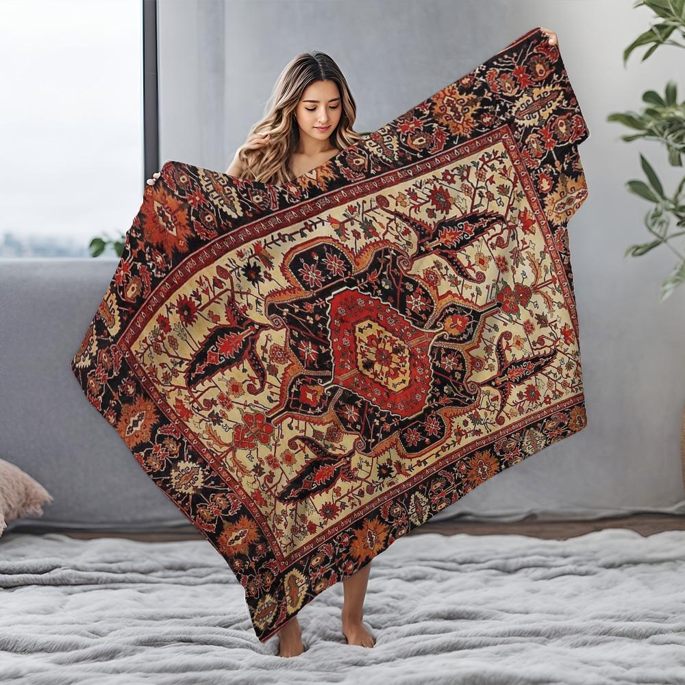 Turkish Vintage Kilim Rug Traditional Persian Area Rug Handmade Wool Carpet Home Decor